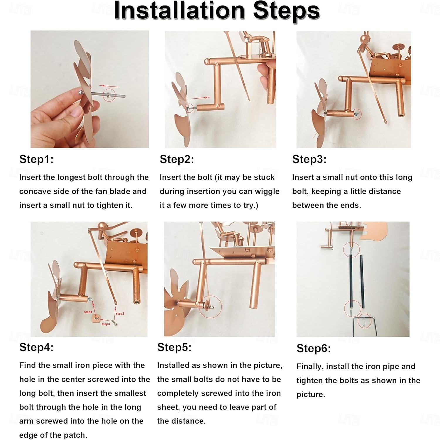 handgjord metalltrummis vindkvarn trädgårdssnurra, musikalisk vindskulptur i metall med gitarrdesign, trädgårdsdekor för utomhusbruk, vinddriven kinetisk konstpresent för män 2026 - $28.99 –P1