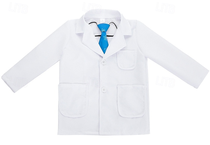 Scienziato Fisico Giornata STEM Parrucche cosplay Costume Cosplay Ragazzi Bambini Performance Vestirsi in modo educativo Vestiti per eventi scolastici Halloween Costume di Carnevale facile del 2025 a kr.370 –P1