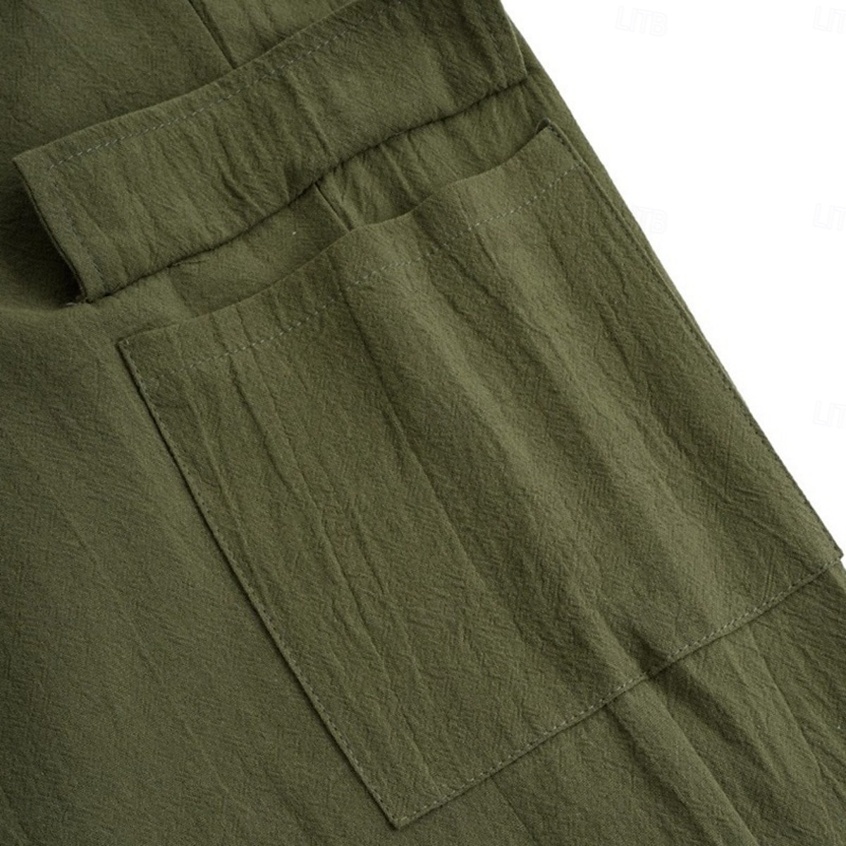 Men's Cargo Pants Trousers Shorts Summer Pants Beach Pants Drawstring Elastic Waist Multi Pocket Solid Color Plain Comfort Breathable Full Length Outdoor Daily Holiday Vacation Fashion Black White 2025 - $25.99 –P11