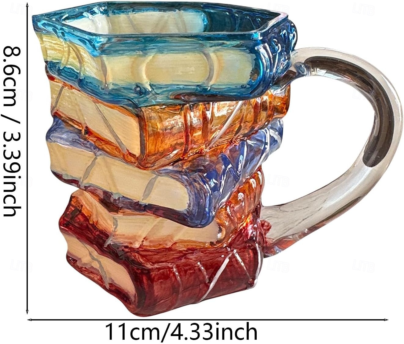 cană cu carte pictată, căni de cafea inedite pentru iubitorii de cărți, cadouri pentru femei, căni de cafea unice, 11 oz, pahare drăguțe și amuzante, cu tematică literară, viermi de cărți, cititori, 2025 - $23.99 –P3