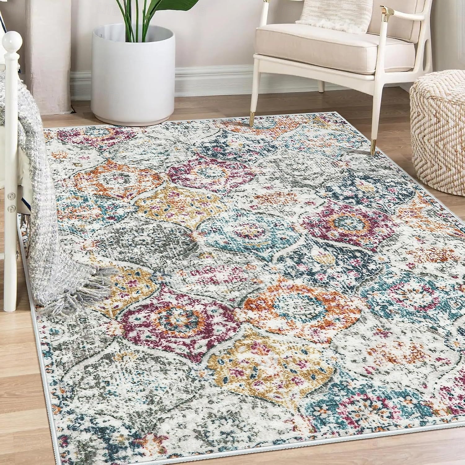 Bohemian Boho Bereichsteppich Küchenteppich Rutschfester Ölbeständiger Bodenmatte Wohnzimmerteppich Innen- und Außenteppich Schlafzimmerdeko Badezimmermatte Eingangsfußmatte Fußmatte 2025 - $10.99 –P6