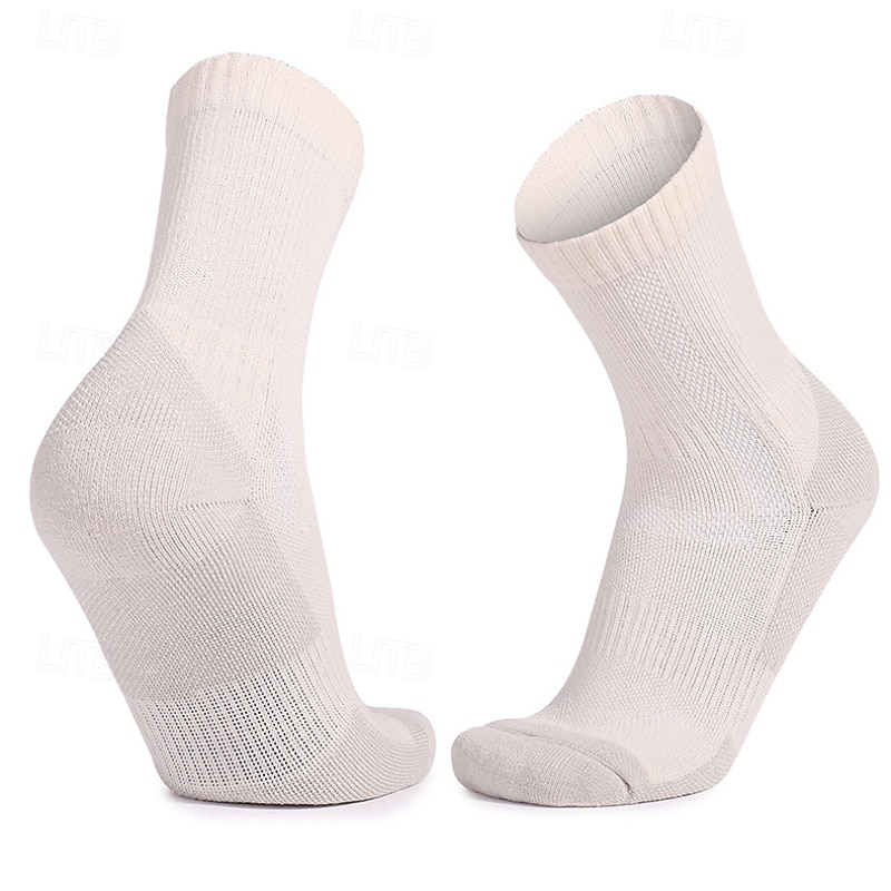 1 Par Mujer calcetines de lana merino Calcetines para correr Mantiene abrigado Transpirable Anti ampollas Grueso Al aire libre tripulación de cuarto Retazos Lana Merina Negro Blanco Azul Real para 2025 - $15.99 –P3