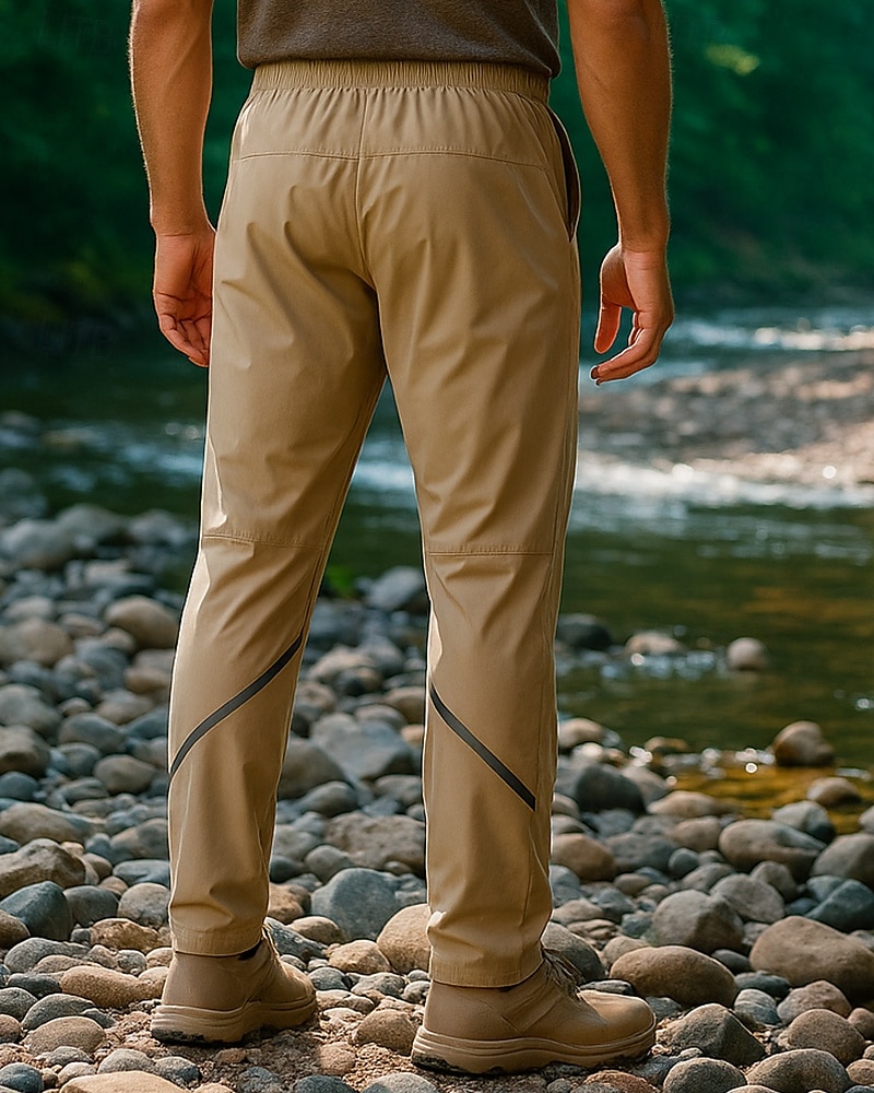 Herren Wanderhosen Außen Normale Passform Wasserdicht Winddicht Schnelltrocknend Leicht Hosen Elastischer Bund Dunkelgrau Schwarz Camping / Wandern Golfspiel Laufen M L XL XXL XXXL 2025 - $28.99 –P1