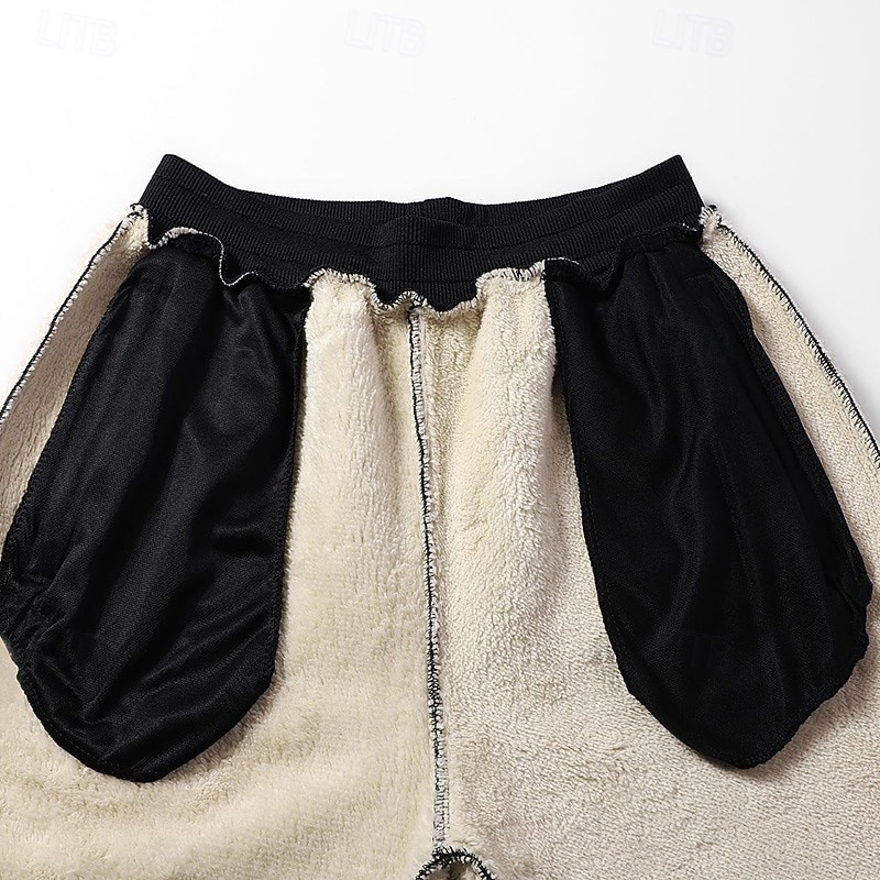 Bărbați Παντελόνι πεζοπορίας Palton de iarnă Pantaloni din lână Pantaloni termici Iarnă Toamnă În aer liber Fit regulat Cald Pantaloni Buzunar Talie elastică Gri Închis Negru Camping / Drumeții 2026 - $25.99 –P12