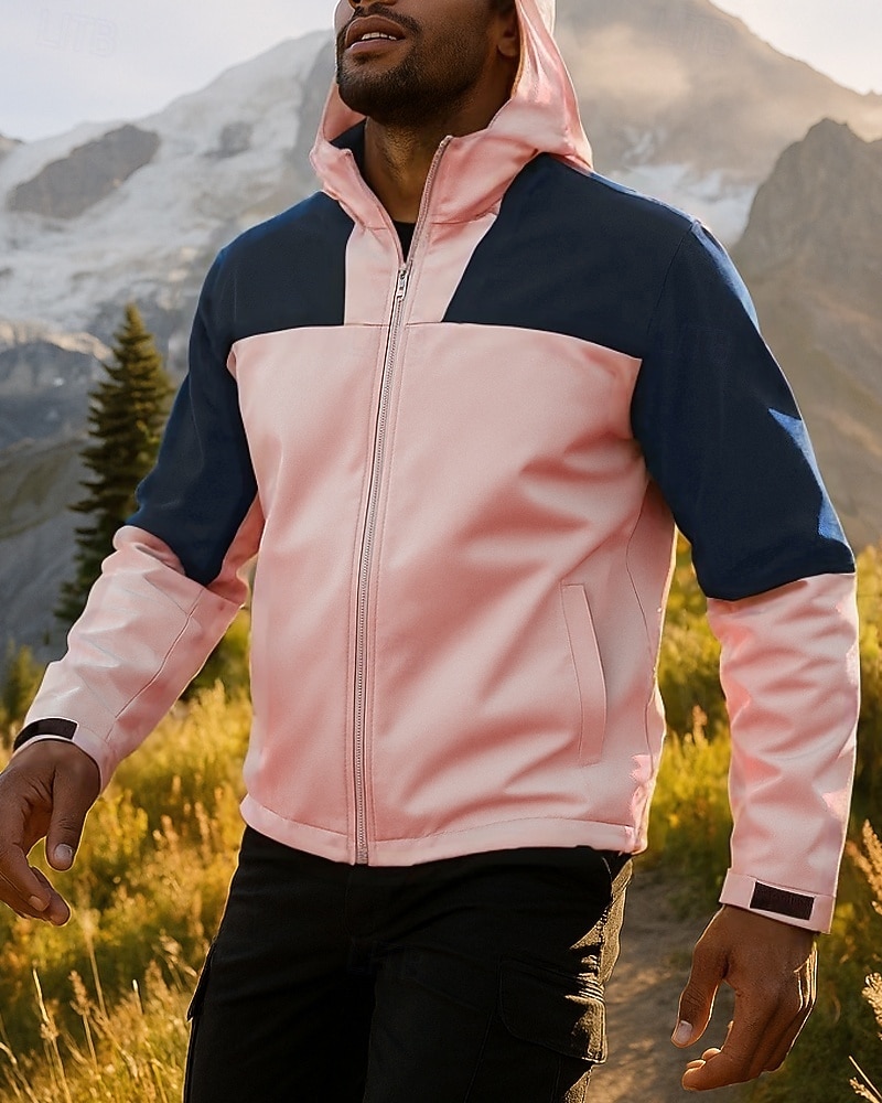 Муж. Куртка для туризма и прогулок Спортивная куртка Дождевик На открытом воздухе Водонепроницаемость Быстровысыхающий Легкость Дышащий Походная одежда Походная одежда Весна Осень Жакет 2026 - $42.99 –P6