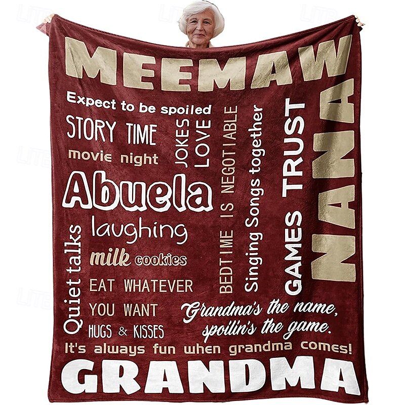 Manta para el día de la madre, una carta para mamá, regalo para el día de la madre, manta suave y acogedora, regalo perfecto para mamá, diseño floral o de corazón, cálida y cómoda 2025 - $19.99 –P3