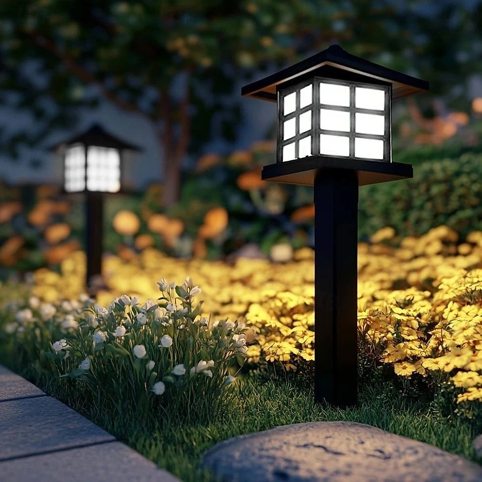 4PCS LED Solar Pathway Lights Outdoor Lights Waterproof Lawn Lights Garden Landscape Courtyard Terrace Driveway Decorative Lighting 2025 - $27.99 –P5