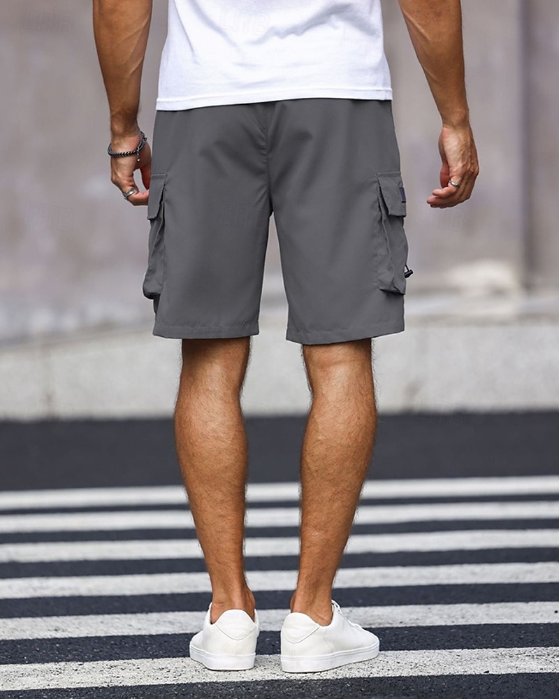 Per uomo Pantaloncini cargo Shorts Pantaloncini Estivi Coulisse Elastico in vita Multi-tasche Semplice Comodità Indossabile Lunghezza al ginocchio All'aperto Sport Quotidiano Moda Casual Nero Verde del 2025 a $20.99 –P12
