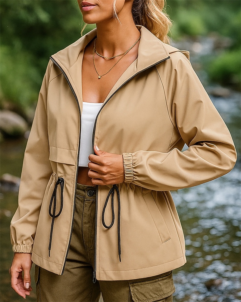 Mujer Chaqueta para senderismo Chaqueta deportiva Al aire libre Impermeable Resistente al Viento Secado rápido Ligero Trajes de senderismo Ropa de senderismo Primavera Otoño Chaqueta Tenis Golf 2026 - $41.99 –P3