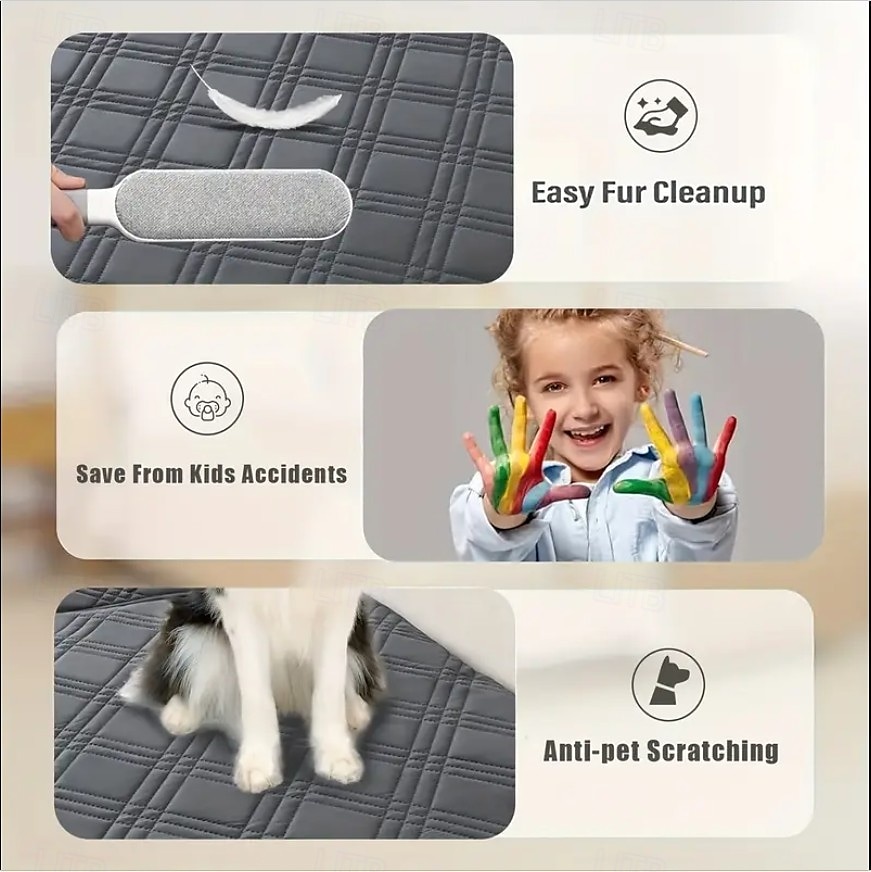 2pcs Modern Geometric L-Shaped Sofa Covers in Blue White Durable, Pet Friendly Couch Protectors with Quilted Design Machine Washable, Fits Sectional Sofas  Sofa Protection Cover Contemporary Sty 2025 - $39.99 –P12