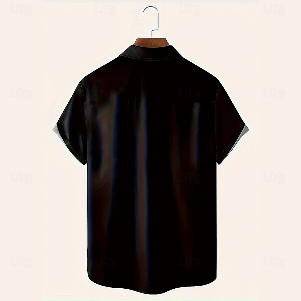 Voor heren SPIDER Kleurblokkering Overhemd Zomer overhemd Overhemd met knopen Korte mouw Mode-casual Buiten Vakantie Dagelijks gebruik Zomer Lente Strijkijzer 3D-afdrukken shirts met kraag Voorste zak 2025 - $23.99 –P3