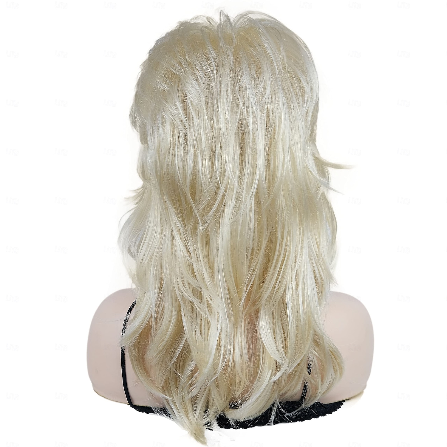 Peruca Desfiada em Camadas com Franjas Peruca Natural Cacheada e na Altura dos Ombros Cabelo Sintético Macio Perucas de Halloween de 2026 por $24.99 –P7