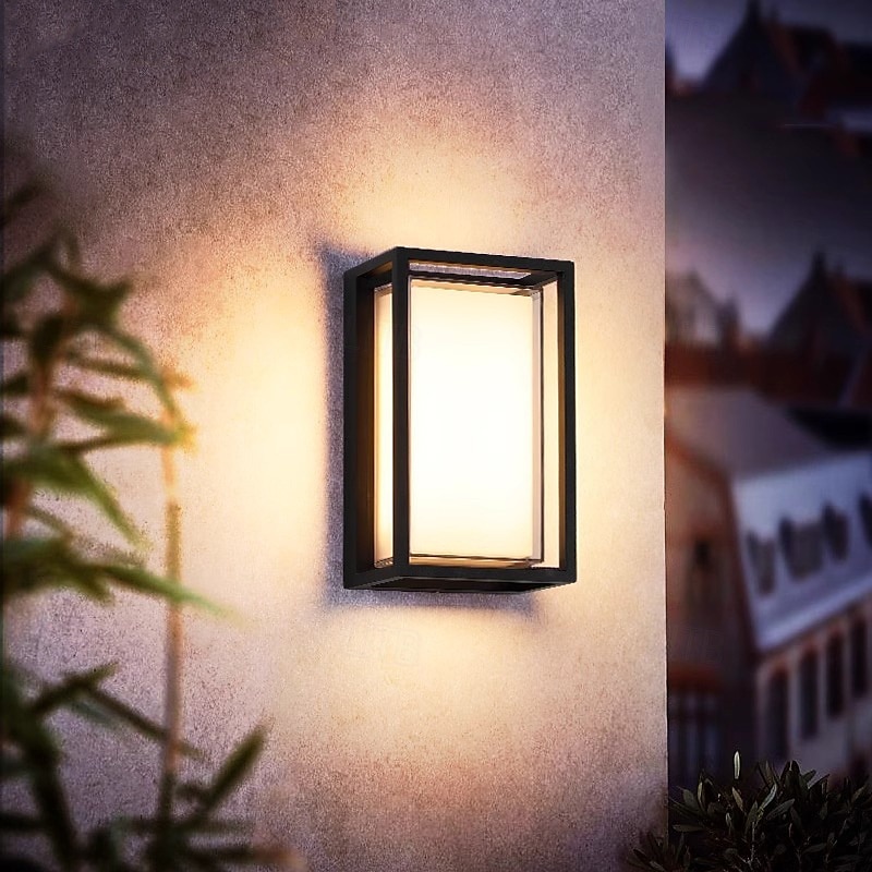 Lampada da parete a LED impermeabile per esterni in lega di alluminio e vari stili di lampada da parete moderna per cortili di ville del 2025 a $116.99 –P4