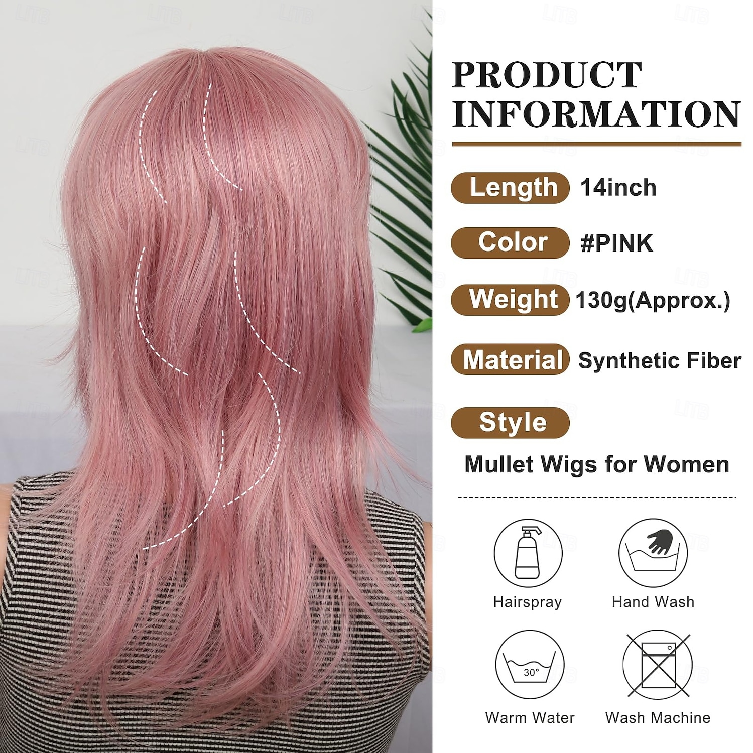 Mullet Wigs for Black Women Straight Wolf Cut Wig Mullet Wig Layered Mullet Wigs with Bangs Soft Synthetic Shag 80s 90s Mullet Wigs for Women Rocker Cosplay Wig Halloween Wigs 2026 - $24.99 –P8