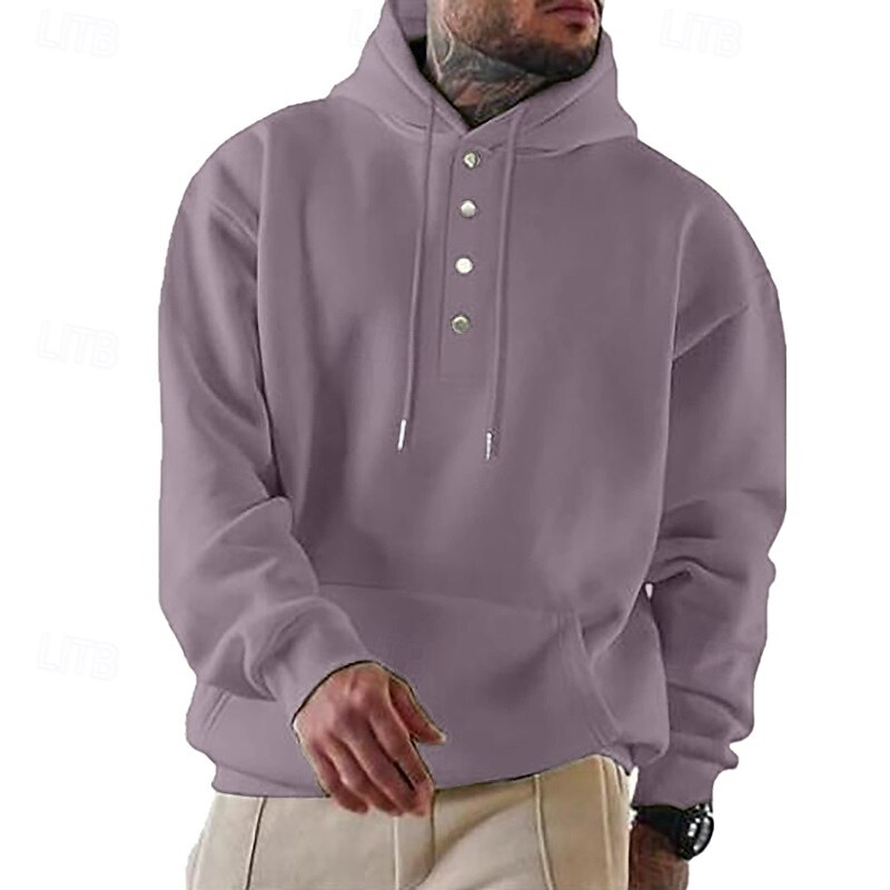 Per uomo Felpa con cappuccio Felpa con cappuccio abbottonata Aalbicocca Rosso bordeaux Nero Verde chiaro Verde militare Con Cappuccio Semplice Tasca Frontale Sport & Outdoor Casuale Quotidiano del 2025 a $25.99 –P9