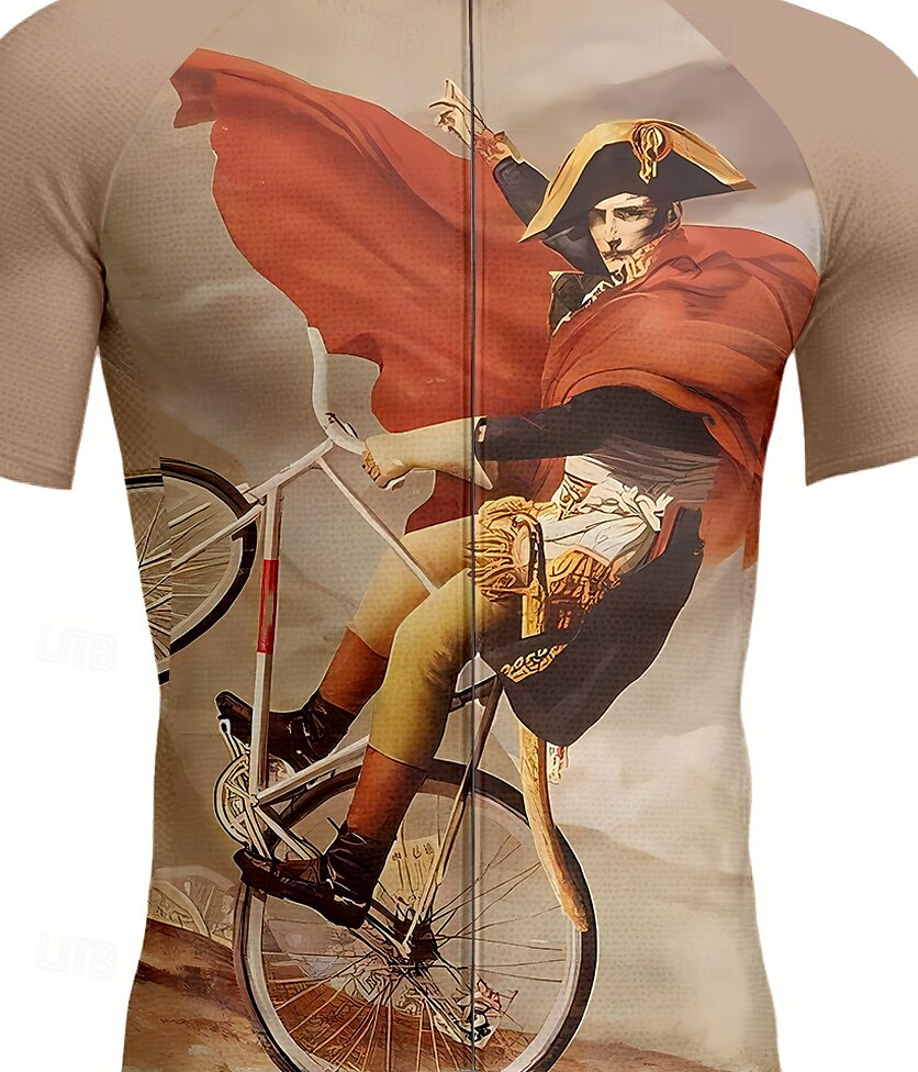 Homme Maillot de cyclisme Manche Courte Cyclisme Maillot Top avec 3 poches arrière Résistant aux UV Séchage Rapide Fermeture Éclair Frontale Bandes réfléchissantes Kaki Des sports Vêtement Tenue de 2025 ? $28.99 –P3