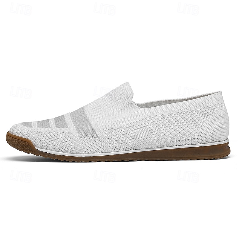 Herren-Slipper aus Strick, atmungsaktives Obermaterial aus Webstoff mit flexibler Gummisohle, bequem und leicht für Sommer, Strand und Autofahren 2025 - $34.99 –P2