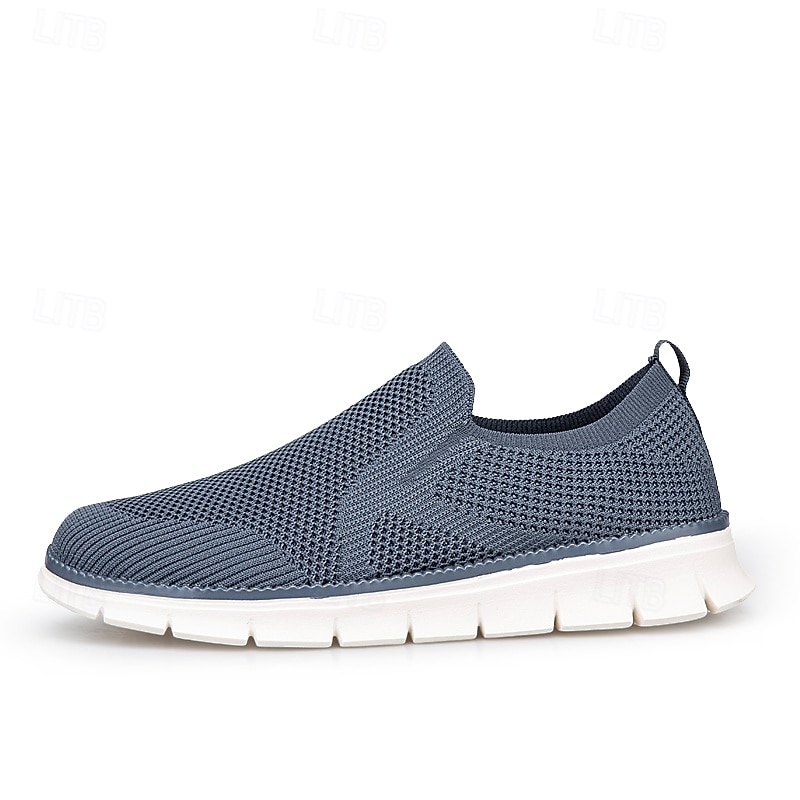 scarpe slip-on da uomo in similpelle beige con inserti in mesh – scarpe comode, leggere e traspiranti per l'uso quotidiano, i viaggi e le attività rilassanti del fine settimana del 2025 a $32.99 –P3