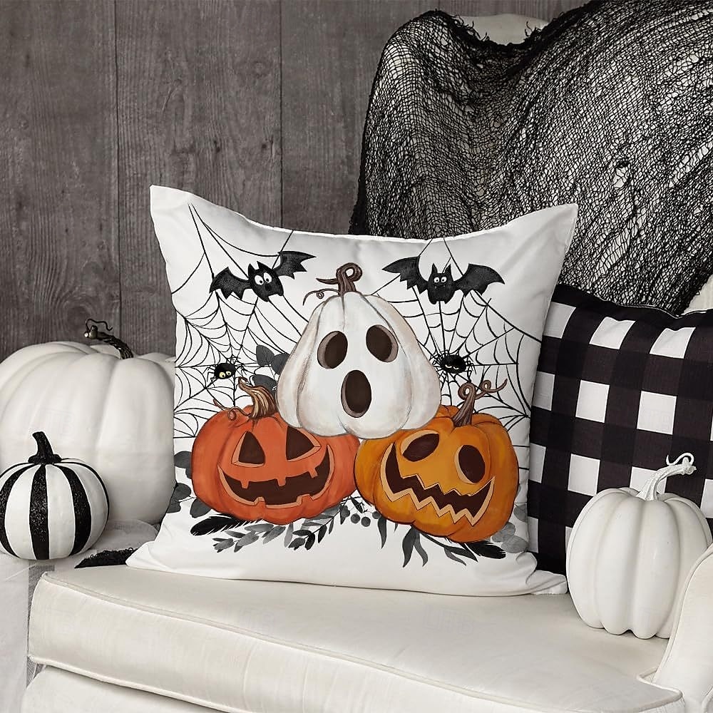 1 kpl Polyesteri Tyynynpäälinen, Halloween Neliö perinteinen Klassikko 2025 - $13.99 –P6