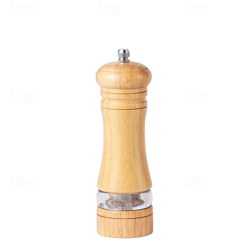 مطحنة فلفل خشبية يدوية لطحن الفلفل الأسود وملح البحر بسعة مرئية. 2025 - $13.99 –P8