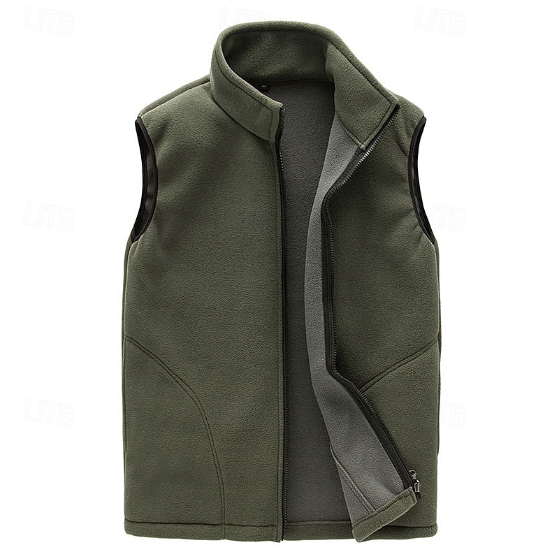 Herren Wanderweste Wanderfleeceweste Ärmellos Weste Außen Thermowarm Winter Reißverschluss Polyester Schwarz Armeegrün Rot Angeln Klettern Camping / Wandern / Höhlenforschung 2025 - $18.49 –P4