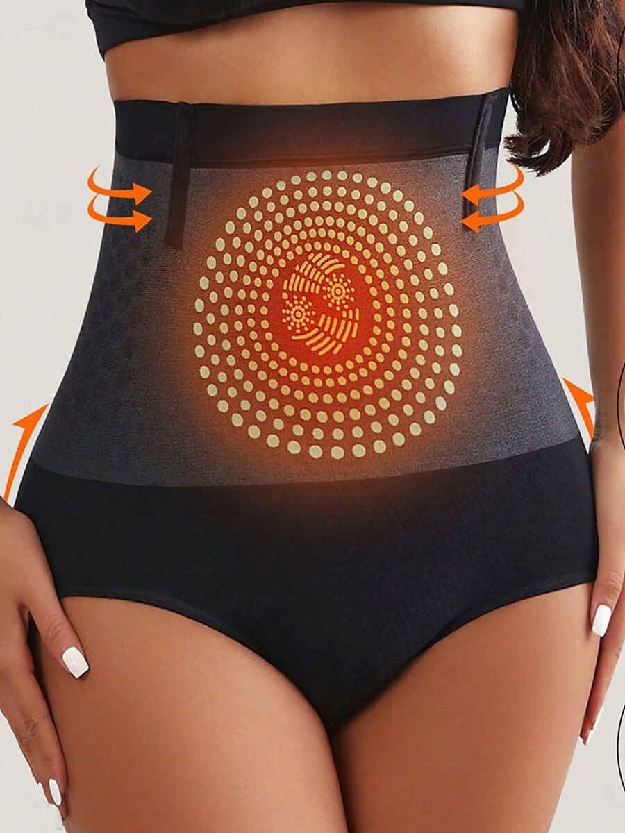 Women's Shapewear Waist Trainer Sport Pure Color Elastic Waist Daily Sleeveless Black Summer Spring Fall Winter 2025 - $7.49 –P2