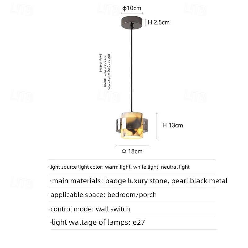 Contemporary Scandinavian Cylinder Marble Glass 1/2/3 - Light Chandelier For Dining Room 2025 - $229.99 –P8