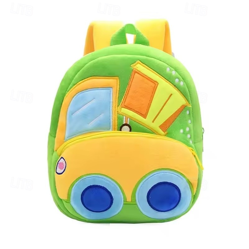 kreskówka 3d koparka traktor 2-4 lata plecak dla malucha inżynieria pojazdy plecak dzieci przedszkole tornister dziecko 2025 - $20.99 –P2