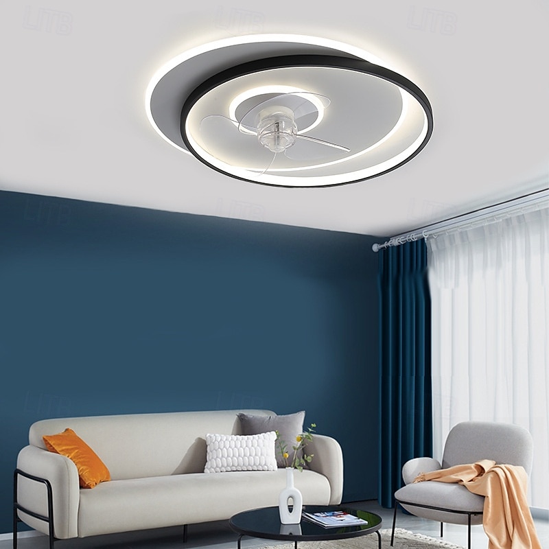 neuer moderner minimalistischer ultradünner Deckenventilator mit integrierter LED-Beleuchtung, ideal für Schlafzimmer & Studie 2025 - $233.19 –P5