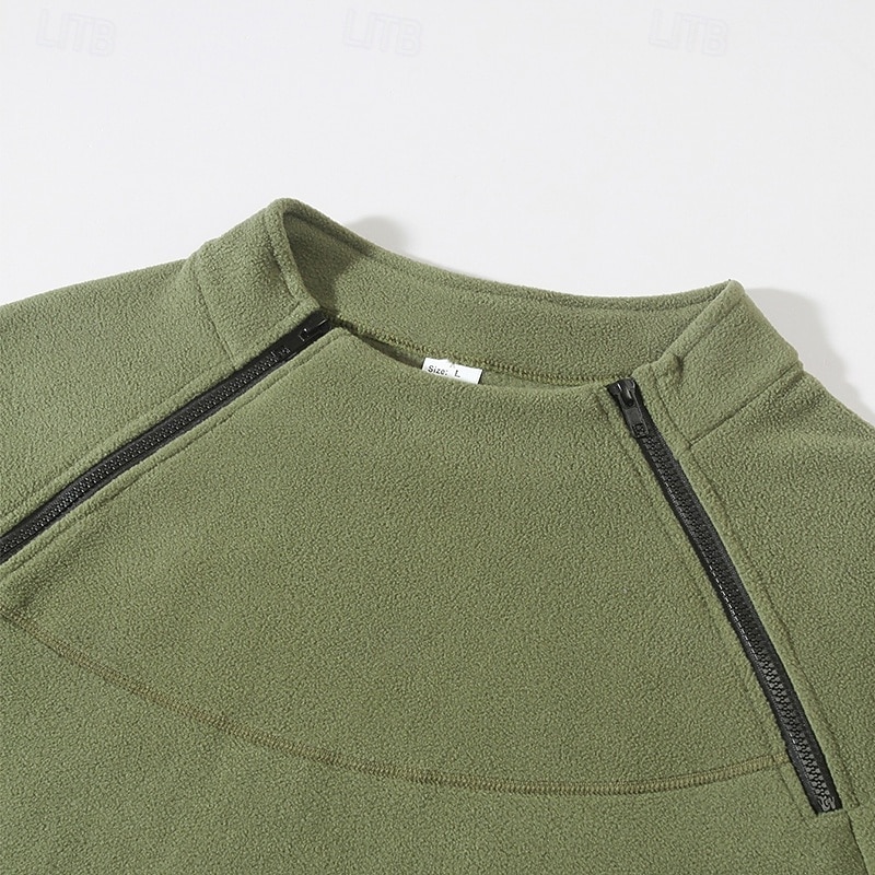 Men's Hoodie Pullover Hoodie Sweatshirt Black Army Green Blue Dark Gray Beige High Neck Plain Zip Up Zipper Sports & Outdoor Daily Holiday Cool Designer Sportswear Winter Clothing Apparel Hoodies 2026 - $24.99 –P10