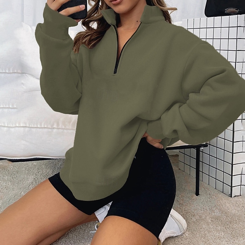 בגדי ריקוד נשים אחיד חולצת ספורט תעצור בצד סתיו רבע מיקוד שרוול ארוך בגדי ספורט ומנוחה עמיד לחות וויק טניס גולף ריצה משמש שחור לבן בגדי ספורט לבוש אקטיבי 2026 - $17.49 –P19