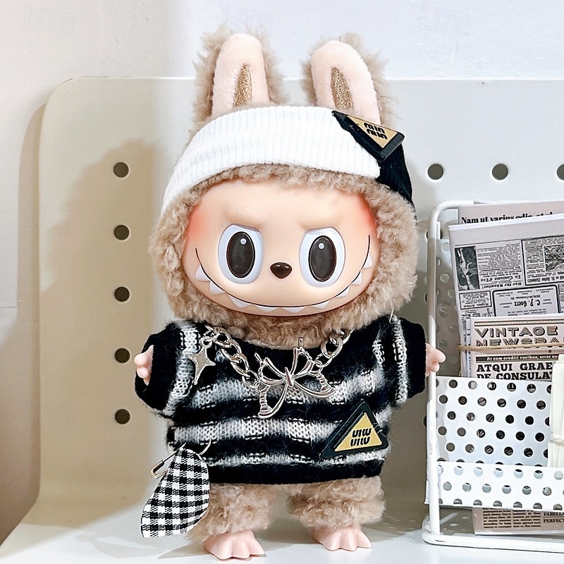 17 cm vinyl dockkläder tillbehör för 6,7 tum handgjorda virkade kläder för vinylfigur modekläder unik stil (endast outfit) 2025 - $16.99 –P4