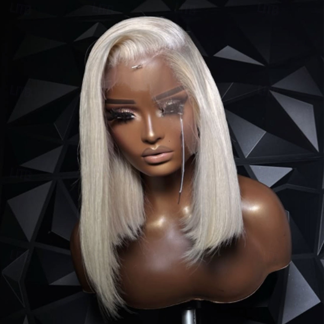 Cabelo brasileiro ondulado 100% cabelo virgem sem cola 5x5 perucas de fechamento de renda curto bob loiro acinzentado 13x4 peruca de renda frontal com cabelo de bebê linha capilar natural de 2025 por $340.59 –P2