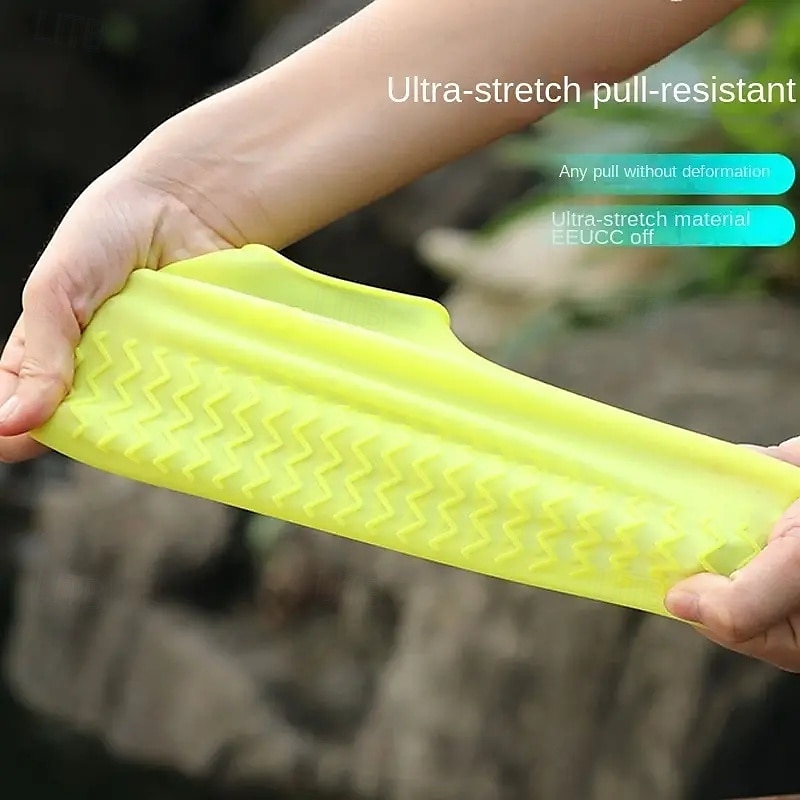 3 Paar wasserdichte Latexstiefel für den Außenbereich, wiederverwendbare wasserdichte Überschuhe. Verschiedene Farben zur Auswahl, langlebig 2025 - $13.99 –P2