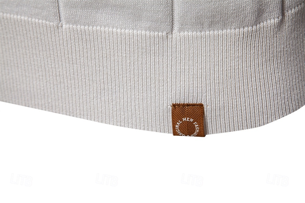 Per uomo Per maschio Tinta unica Strisce verticali Polo Maglione polo lavorato a maglia Manica Corta Collo ripiegato Colletto Polo Zip a un quarto Moderno Formale Lavoro Sport & Outdoor Con zip del 2026 a $29.99 –P16