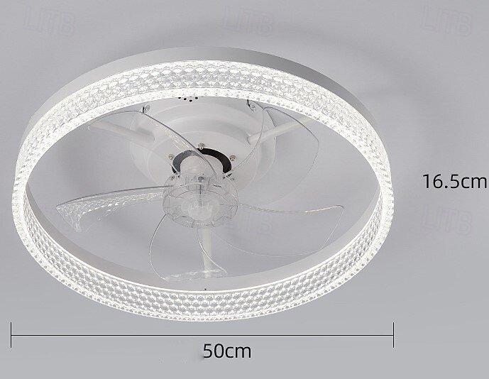 Ceiling Fan with Light, Low Profile Fan, Flush Mount Ceiling Fan, Dimmable LED, App & Remote Control, Quiet DC Motor, for Bedroom, Living Room 2025 - $197.99 –P10