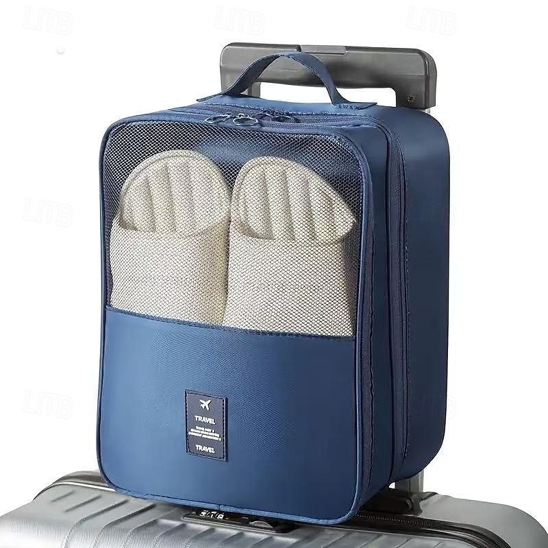 Organizador para pendurar sapatos de viagem, bolsa para sapatos de viagem de poliéster lavável e multifuncional de grande capacidade com vários compartimentos, acessório de bagagem que economiza de 2025 por $11.99 –P7