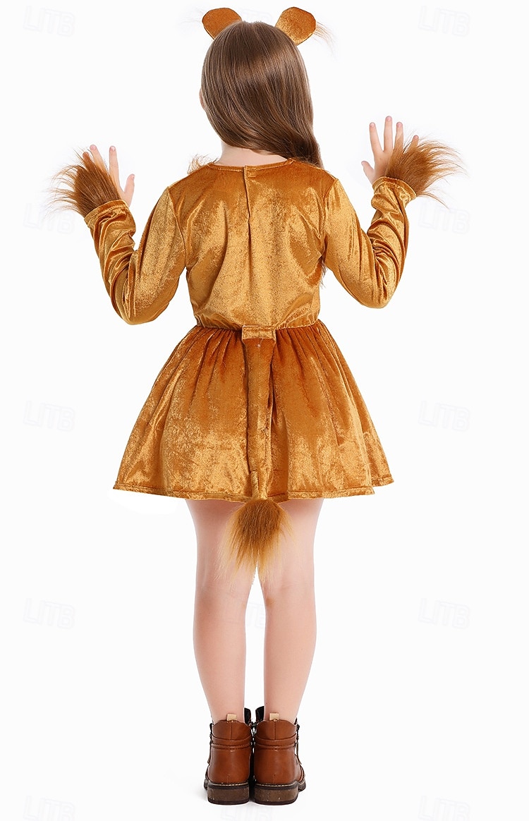 Carnival Costume 2026 Dress Costume Animal Lion Fairy Tail Cute Kid's Girls' Halloween Carnival Performance Educational Dress Up School Event Dress Up Dress Up 2026 - $38.99 –P4