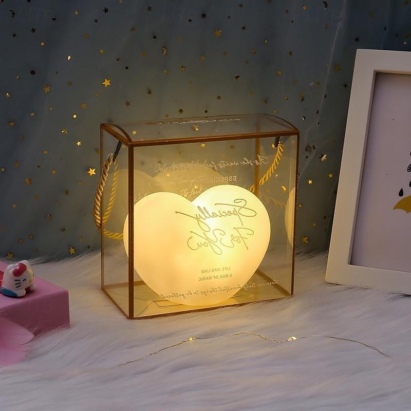 Heart Shaped Night Light for Women, Personalized LED Lamp Gift for Mom Wife Girlfriend, Home Decor for Mother's Day, Valentine's Day, Birthday, Anniversary, Christmas 2025 - $5.99 –P2