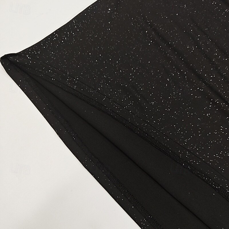 Damen Langes Kleid Maxikleid Abschlussballkleid Partykleid Mode Party Besonderer Anlass Abendgesellschaft Normale Passform Einfach Langarm Kalter Schulter-Ausschnitt Schwarz Purpur Braun Herbst 2025 - $25.99 –P19