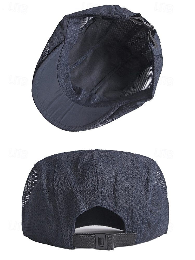 Casquette plate en maille pour homme avec sangle réglable – chapeau gavroche d'été respirant et léger pour les activités de plein air, les tenues décontractées et l'utilisation quotidienne de 2025 ? $14.99 –P5