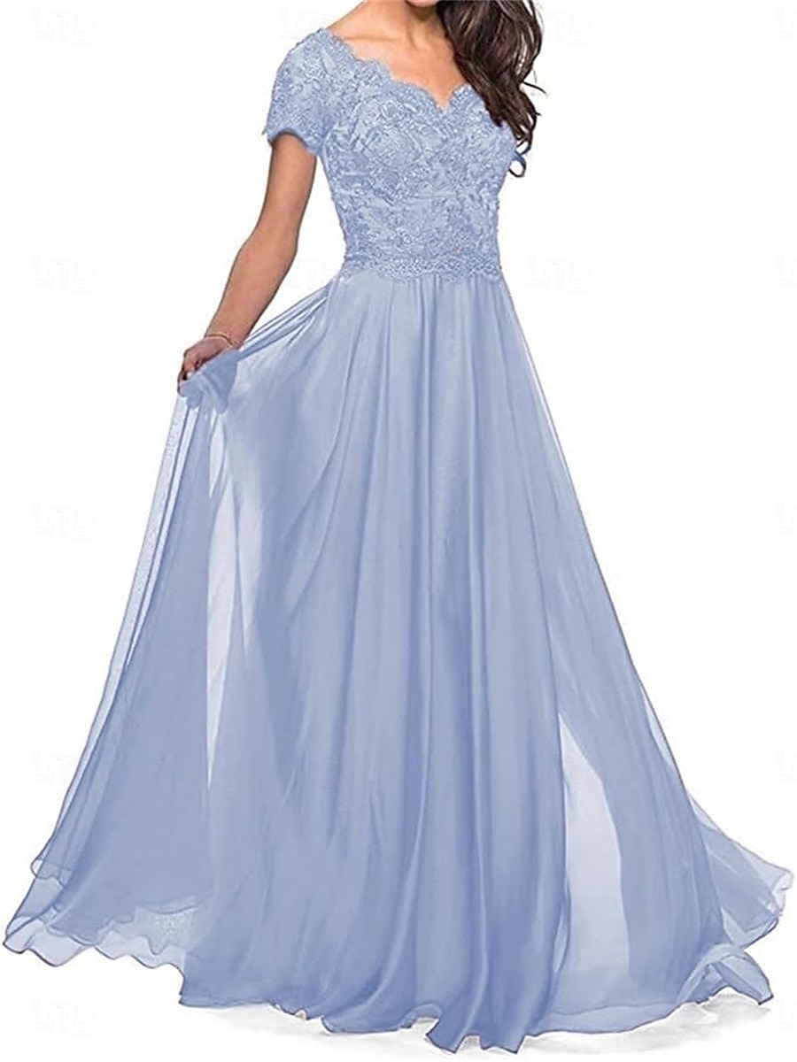 Linia -A Rochie Mama Miresei Elegant In Formă de Inimă Lungime Podea Poliester Manșon scurt cu Pliuri 2025 2025 - $109.99 –P12