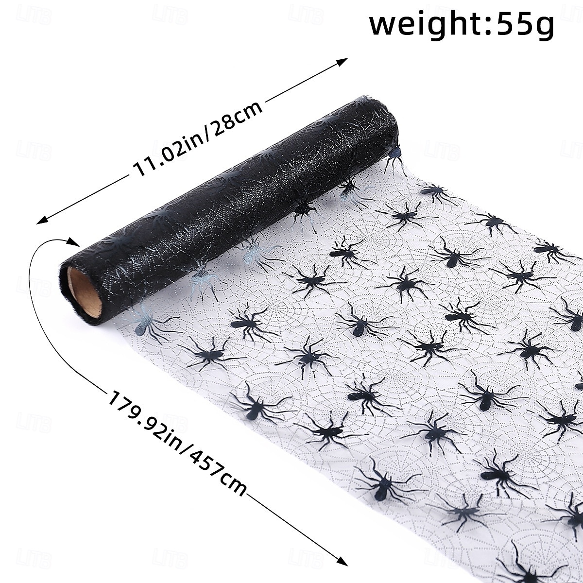 Chemin de table en maille d'Halloween, décoration de nappe de fête en toile d'araignée et de chauve-souris, tapis de salle à manger de festival fantôme effrayant, décoration de table de fête de 2025 ? $11.99 –P9