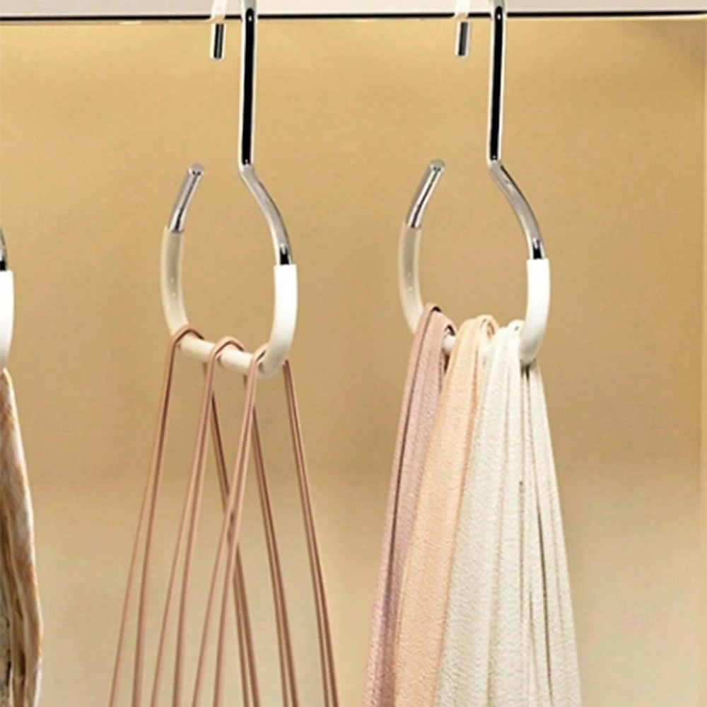 Lot de 4 cintres pour chapeaux pour placard, sangle de support de casquette de baseball suspendue avec crochets, support de rangement pour chapeaux de camionneur, écharpes, cravates, présentoir de 2025 ? $5.99 –P7