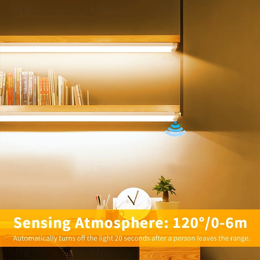 1 шт. USB-зарядка, длинная полоса, интеллектуальное сенсорное освещение для шкафа, подходит для спальни, стола, коридора, лестничных клеток, входа, обувницы, гардероба, ванной комнаты, ночное 2025 - $8.49 –P10