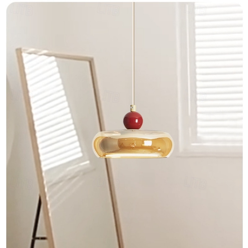 Modern Cream Style Disk Lamp Modern Metal Restaurant Art Pendant Lamp Simple Metal Restaurant Art Pendant Lamp Bedroom Studio Decoration Ceiling Pendant Lamp Dimmable Lighting Fixture 2025 - $205.99 –P5