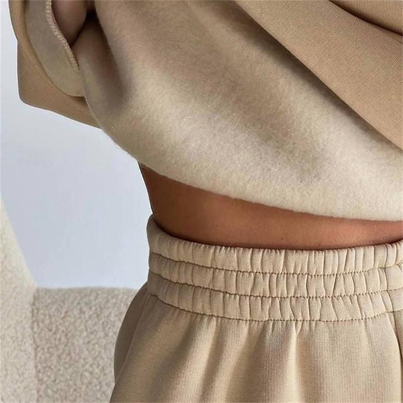 Naisten Verryttelypuku Activewear -setti Urheilu- ja treenivaatteet Syksy Pitkähihainen Pidä lämpimänä Tuulenkestävä Pehmeä Kuntosali Treenata Urheilu Urheiluasut Urheiluvaatteet Yhtenäinen Musta ja 2025 - $22.39 –P4