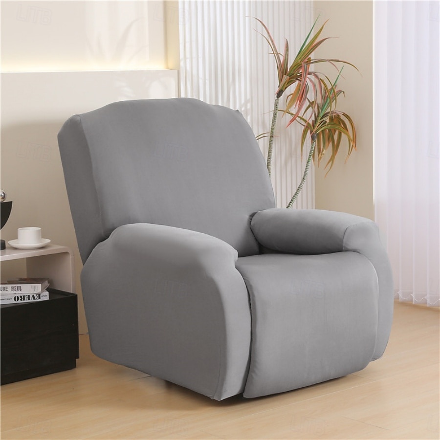 4-Piece Elastic Lounge Chair Sofa Cover Set - Functional Slipcovers for Living Room Furniture Protection 2025 - $34.99 –P17