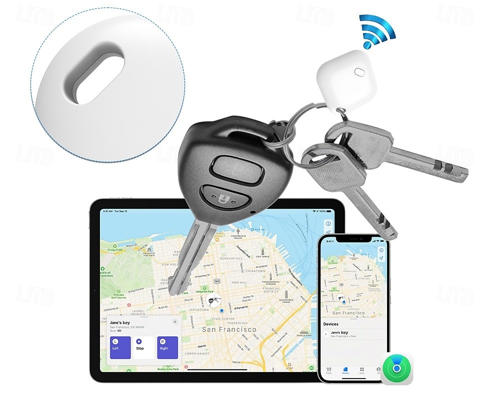 Smart GPS Tracker Item Locator Works with Find My APP Anti Lose Device Alarm Tag Kids Pet Luggage Key Finder 2025 - $12.99 –P5