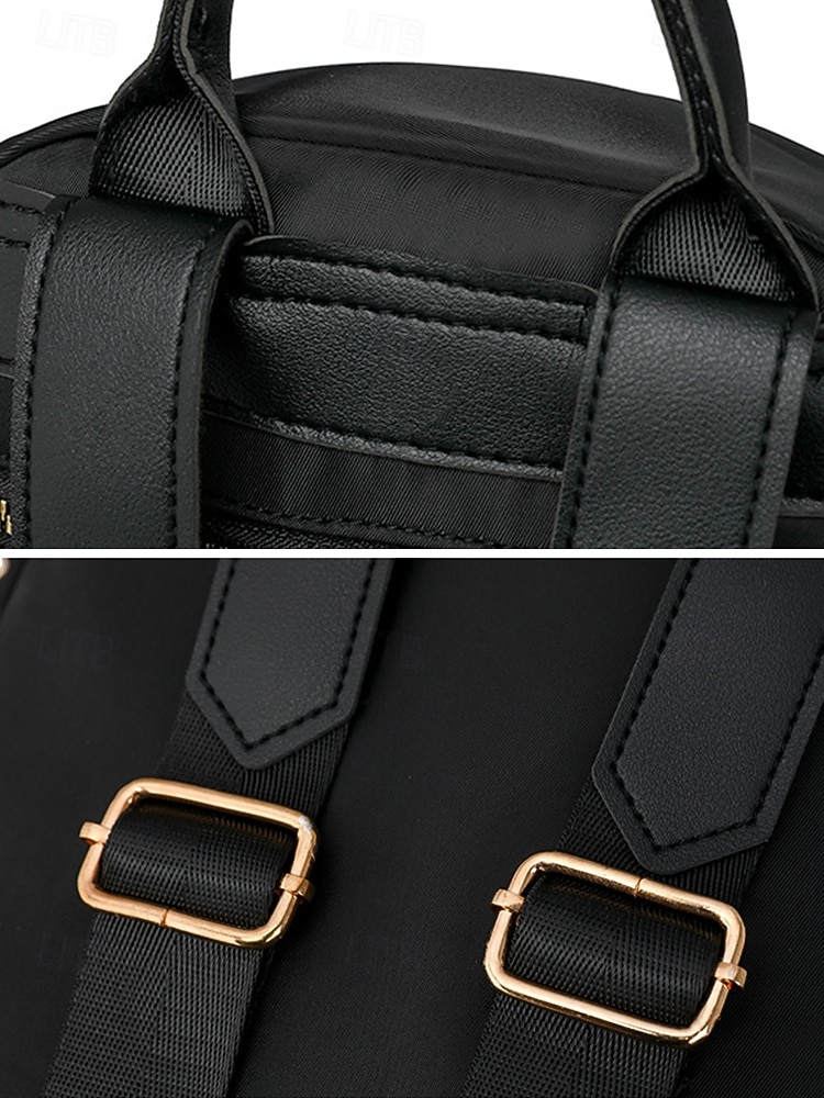 damski wodoodporny pikowany nylonowy plecak - stylowa, lekka torba na co dzień z górnym uchwytem i wieloma kieszeniami do szkoły, pracy, podróży i codziennego użytku 2026 - $32.99 –P10